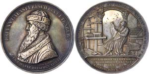 Germany  Medal 1840 Mainz 400th anniversary ... 