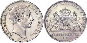 Germany Bavaria Maximilian II (1848-1864) 2 ... 
