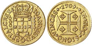 Portugal Kingdom Joao V (1706-1750) 1000 ... 