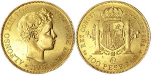 Spain Kingdom Alfonso XIII (1886-1931) 100 ... 