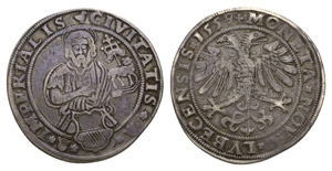 Lubeck city 1559 1/2 Taler silver ... 