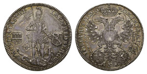 Friedberg 1766 1/2 Taler silver ... 