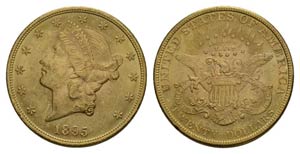 USA 20 Dollar  1895 Gold 33.4g ... 