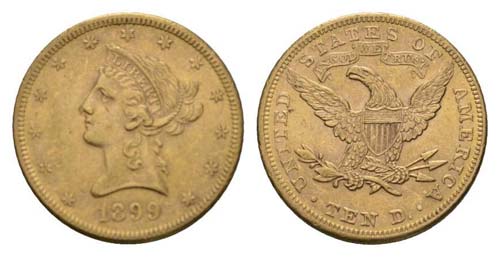 USA 1899 - USA 1899 10 Dollar Gold ... 
