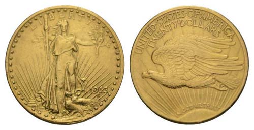 USA 1913 - USA 1913 20 Dollar Gold ... 
