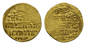 Egypt AH 658-676 Dinar in Gold 4.6g 1260-77 ... 