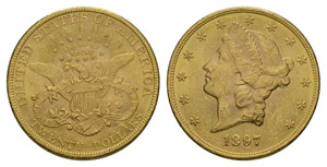USA 1897 20 Dollar Gold 33.4g condition: ... 