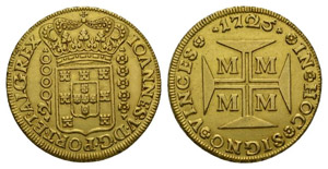Brasilien 1725 João V. 1706-1750. 20000 ... 
