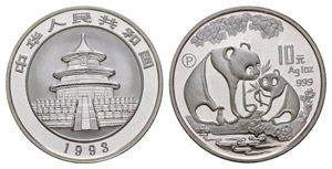 China 1993 
Volksrepublik seit 1949.
10 Yuan ... 