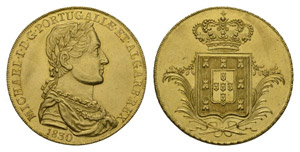 Portugal 1830 Portugal.  (Peca) ( 6400 Reis ... 