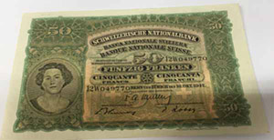 Schweiz 1947 Schweizerische Nationalbank 50 ... 