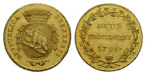 Schweiz Switzerland Doppelduplone 1793. ... 