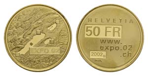 Switzerland Schweiz, AV 50 Franken 2002, ... 
