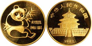 China 1982 - China 1982 1/4 Unze Gold ... 