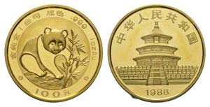 China 1988 - China 1988 100 Yuan Gold 31,1g ... 