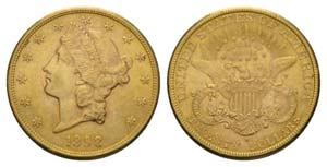 USA 1898  - USA 1898 20 Dollar Gold 33.4g FB ... 