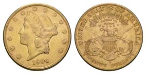 USA 1904 - USA 1904 20 Dollar Gold 33.4g ... 