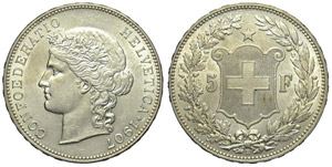 Svizzera 5 Franchi 1907 - Svizzera ... 