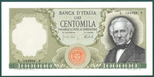 Repubblica Italiana 100.000 Lire ... 