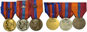 Serie di 3 medaglie al valore ... 