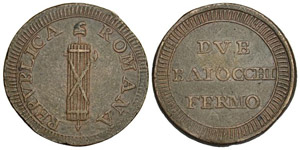 Fermo (1798-1799) 2 Baiocchi - ... 
