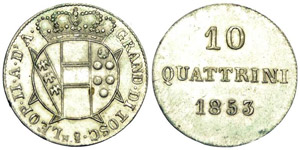 Firenze 10 Quattrini 1853 - ... 