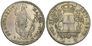 Genova 4 Lire 1796 - Genova – ... 