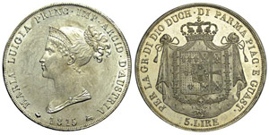 Parma 5 Lire 1815 - Parma – ... 