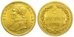 Roma Scudo d’oro 1853 - Roma – ... 