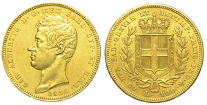 Savoia 100 Lire 1834 Genova - ... 