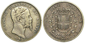 Savoia 2 Lire 1860 Firenze - ... 