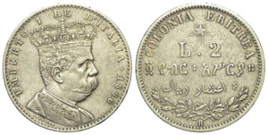 Regno d’Italia 2 Lire 1896 BB+ - ... 
