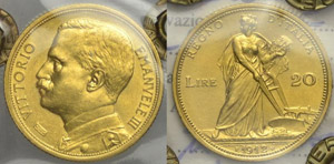 20 Lire Aratrice 1912 - 20 Lire ... 