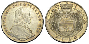 Austria / Salisburgo Tallero 1780 ... 