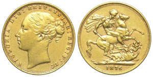 Gran Bretagna Sterlina 1876 - Gran ... 