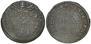 Gubbio Baiocco 1728 - Gubbio – ... 