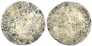 Milano (1535-1556) Denaro da 10 ... 