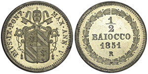 Roma Mezzo Baiocco 1851 - Roma – ... 