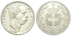 Regno d’Italia 2 Lire 1898 - ... 