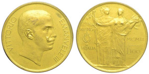 100 Lire “Minerva” 1903 ... 