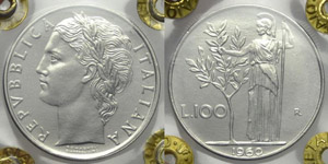 100 Lire “Minerva” 1960 - ... 