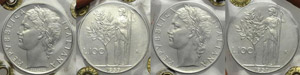 100 Lire “Minerva” 1957 + 1959 ... 