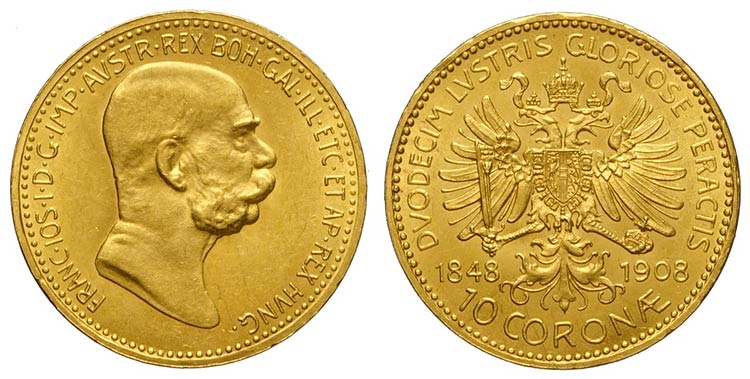 Austria, Franz Joseph I, 10 Corona ... 