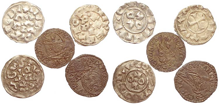 Cinque monete medievali: Fano ... 