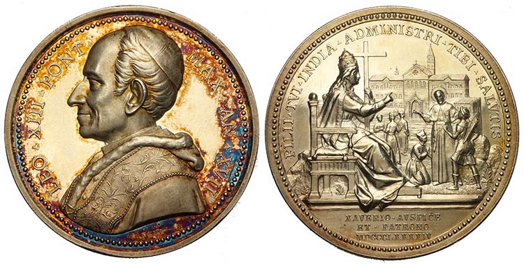 Leone XIII - Medaglia anno XVII, ... 