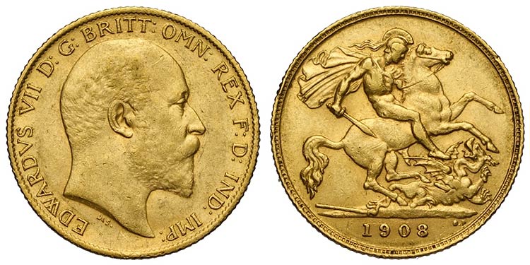 Great Britain, Edward VII, Half ... 