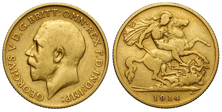 Great Britain, George V, Half ... 