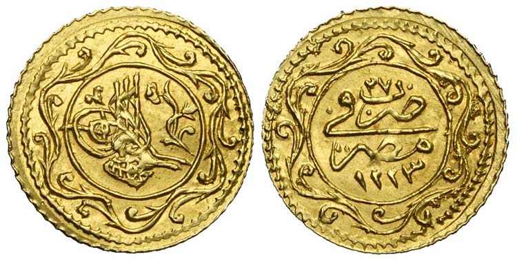 Egypt, Mahmud II (1808-1839), 1/4 ... 