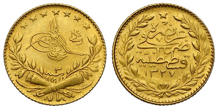 Turkey, Muhammad V (1909-1918), 25 ... 