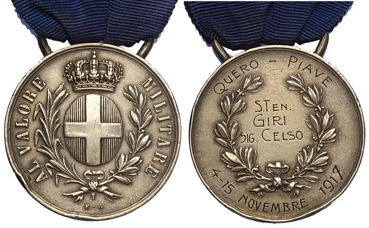 Medaglia al valore militare 1917, ... 